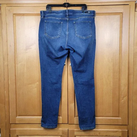 KUT From the Kloth High Rise Toothpick Skinny Blue Jeans - 16 - Picture 2 of 15